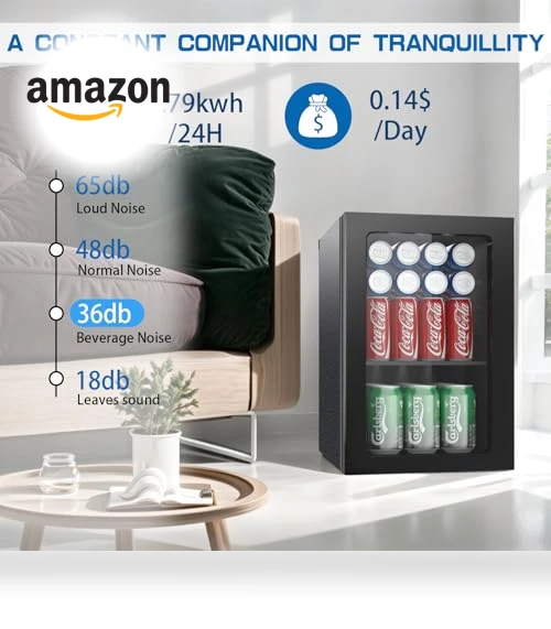 Freestanding Beverage Refrigerator — Mini Fridges, Erivess