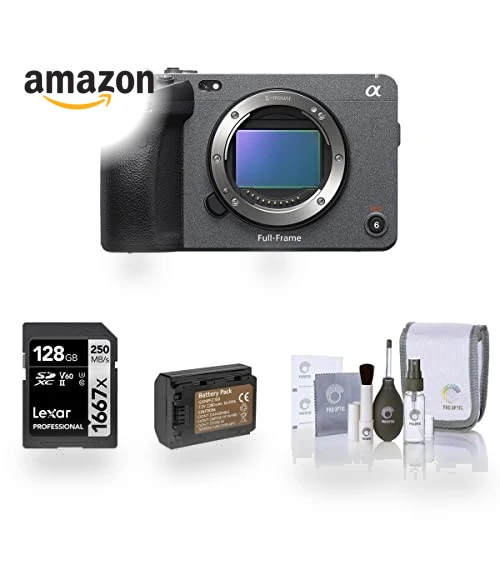 Full-Frame Cinema Line Camera Bundle — Camcorder, Sony