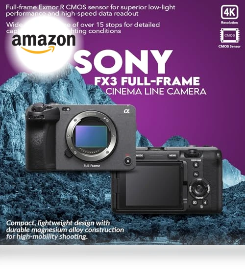 Full-Frame Cinema Line Camera Bundle — Camcorder, Sony