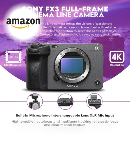 Full-Frame Cinema Line Camera Bundle — Camcorder, Sony