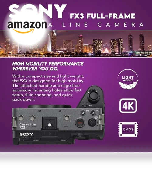 Full-Frame Cinema Line Camera Bundle — Camcorder, Sony