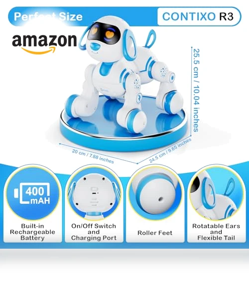 Interactive Smart Dancing Robot Dog — Interactive Figures & Robots, Contixo