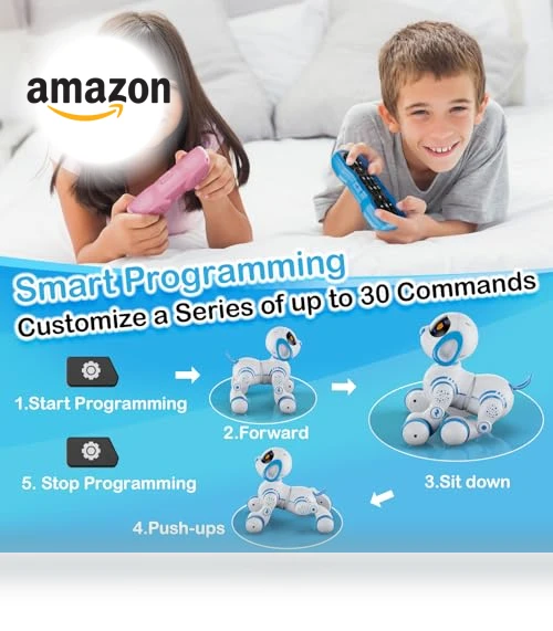 Interactive Smart Dancing Robot Dog — Interactive Figures & Robots, Contixo
