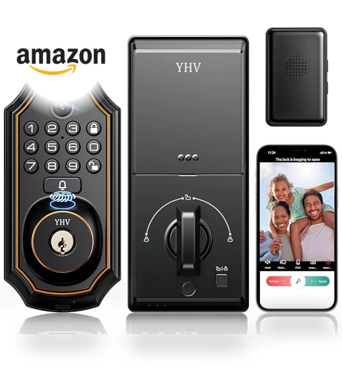 Keyless Entry Door Lock with Camera — Smart Home Security, YHV