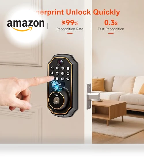 Keyless Entry Door Lock with Camera — Smart Home Security, YHV