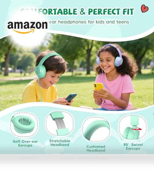 Kids Headphones with Cord — In-Ear Headphones, Botesty Sound