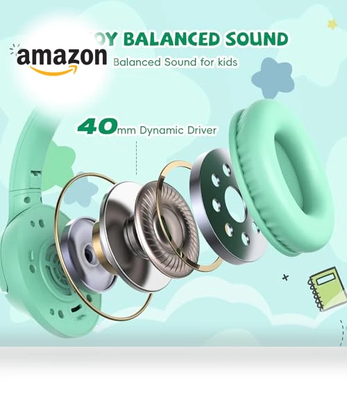 Kids Headphones with Cord — In-Ear Headphones, Botesty Sound