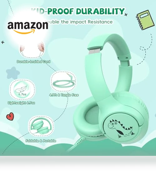 Kids Headphones with Cord — In-Ear Headphones, Botesty Sound