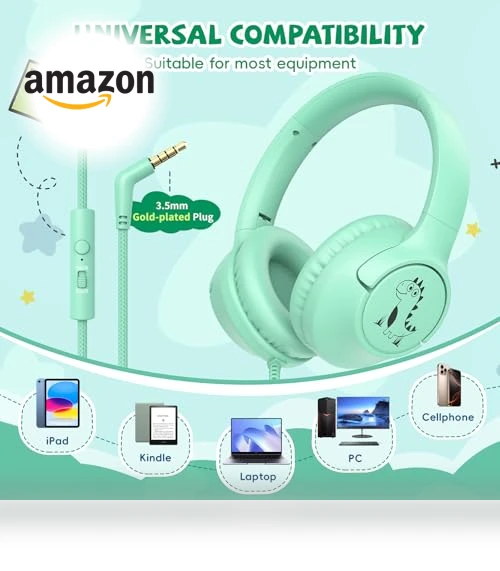 Kids Headphones with Cord — In-Ear Headphones, Botesty Sound