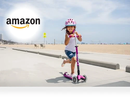 Maxi Deluxe Foldable LED Scooter — Push Scooters, Micro