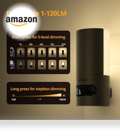 Plug-in LED Rotatable Night Light with Motion Sensor — Night Lights, Lyridz
