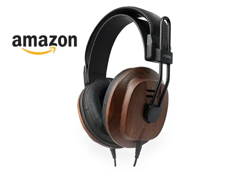 Premium Mahogany Semi-Open RP Headphones — Over-Ear Headphones, Fostex