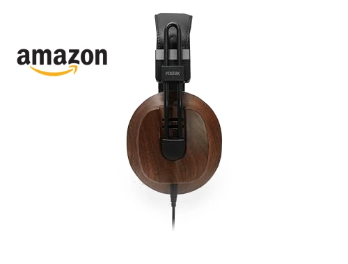Premium Mahogany Semi-Open RP Headphones — Over-Ear Headphones, Fostex