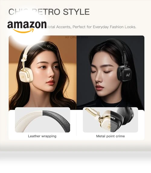 Retro Classic Wireless Bluetooth On-Ear Headphones — In-Ear Headphones, iKF
