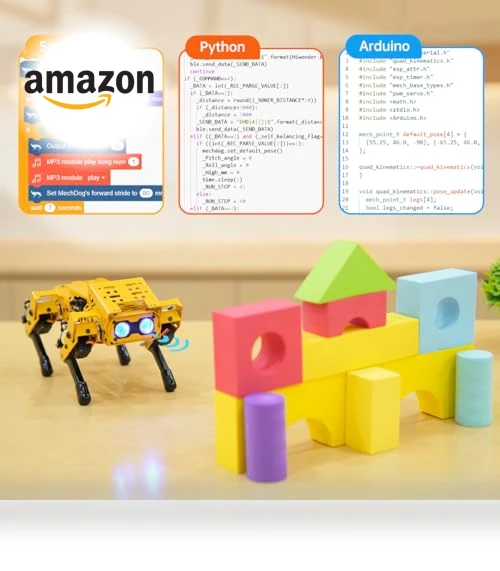 Robot Dog Kit for Arduino Scratch Python — Robotic Enhancements, Hiwonder