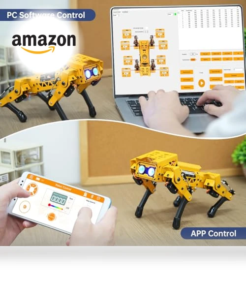Robot Dog Kit for Arduino Scratch Python — Robotic Enhancements, Hiwonder