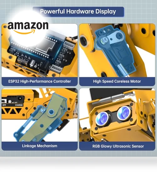 Robot Dog Kit for Arduino Scratch Python — Robotic Enhancements, Hiwonder