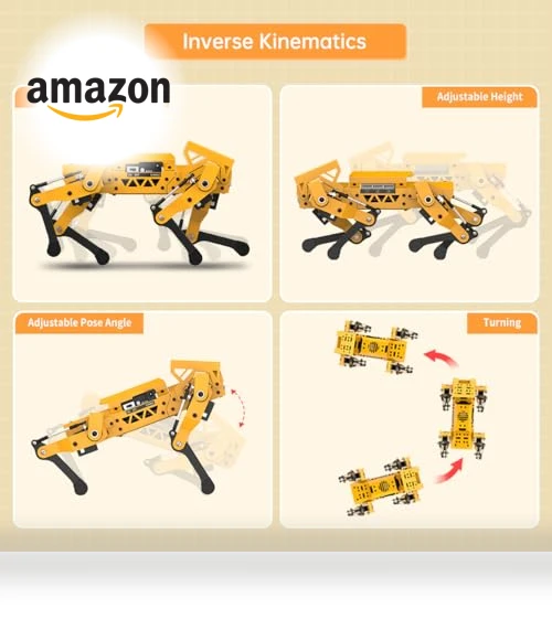 Robot Dog Kit for Arduino Scratch Python — Robotic Enhancements, Hiwonder
