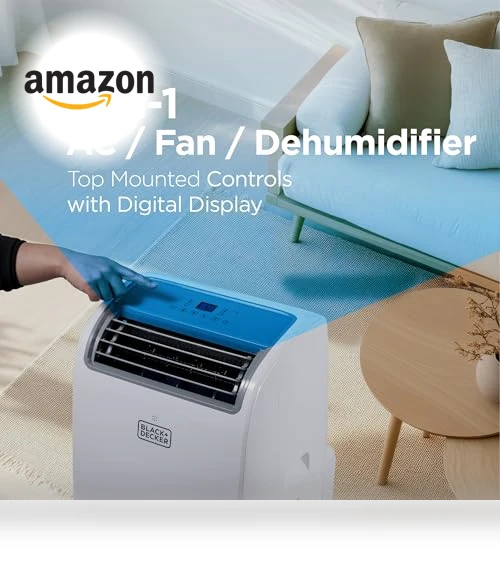 Smart Portable Air Conditioner — Portable, BLACK+DECKER