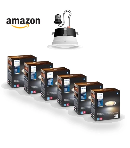Smart Recessed LED Downlight - White Ambiance — Spotlights, Philips Hue