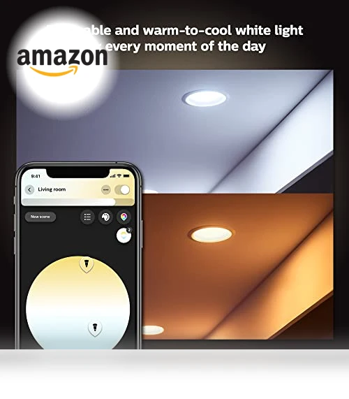 Smart Recessed LED Downlight - White Ambiance — Spotlights, Philips Hue