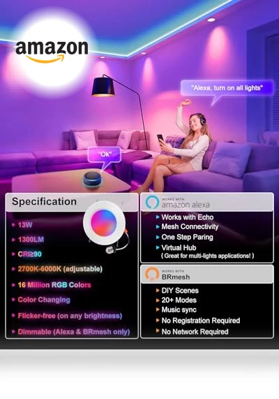 Smart Recessed Lighting — LED, VARICART