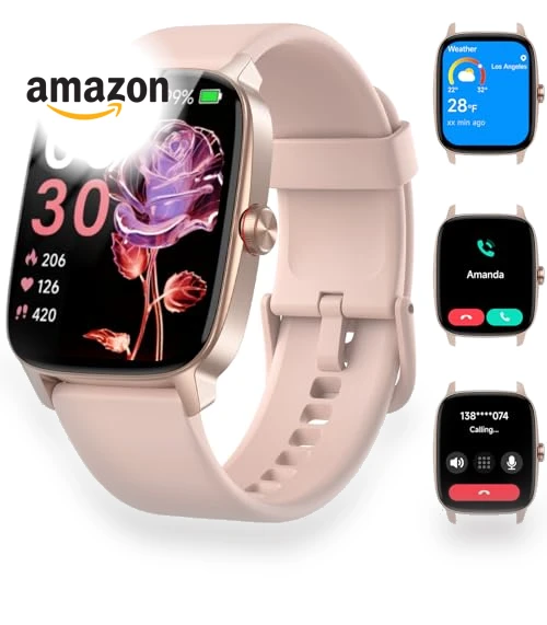 Smart Watch with Bluetooth Call & AI Voice — Smartwatches, KIBFLE