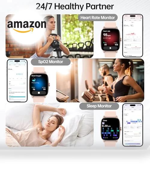Smart Watch with Bluetooth Call & AI Voice — Smartwatches, KIBFLE
