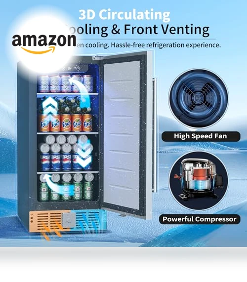 Undercounter Beverage Refrigerator — Drink Coolers, Feelfunn