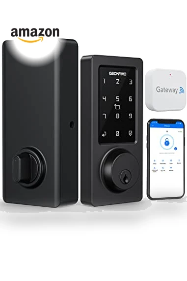 WiFi & Bluetooth Smart Lock with Keyless Entry — Smart Home Security, GEONFINO