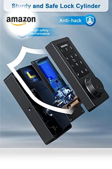 WiFi & Bluetooth Smart Lock with Keyless Entry — Smart Home Security, GEONFINO