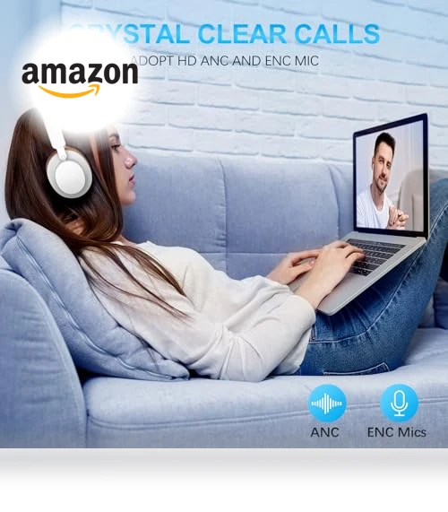 Wireless Over Ear Headphones with Active Noise Cancelling — Over-Ear Headphones, TSYUCXH
