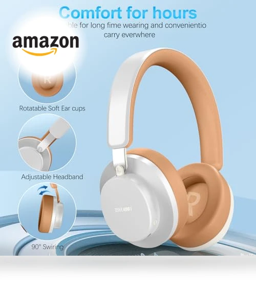 Wireless Over Ear Headphones with Active Noise Cancelling — Over-Ear Headphones, TSYUCXH