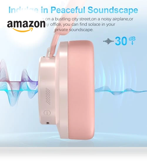 Wireless Over Ear Headphones with Noise Cancelling — Over-Ear Headphones, TSYUCXH