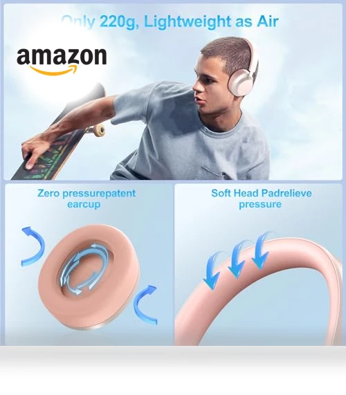 Wireless Over Ear Headphones with Noise Cancelling — Over-Ear Headphones, TSYUCXH
