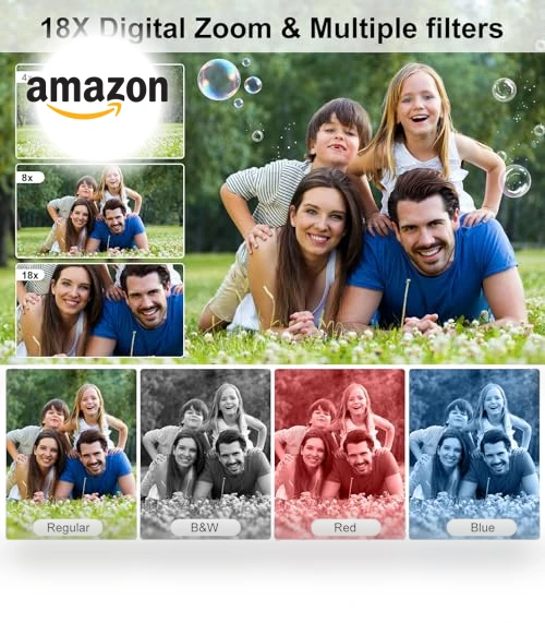 4K 64MP Dual Screens Digital Camera — Compact Digital Cameras, QUOLODOO