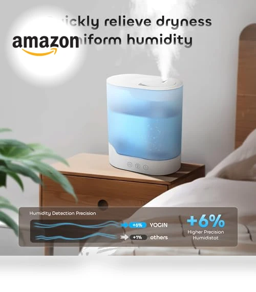 Air Humidifier & Essential Oil Diffuser — Air Moisturizers, YOGIN