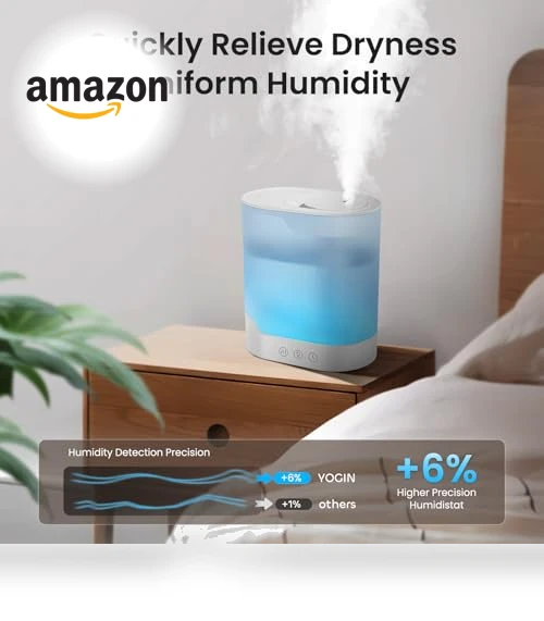 Air Humidifier & Essential Oil Diffuser — Air Moisturizers, YOGIN