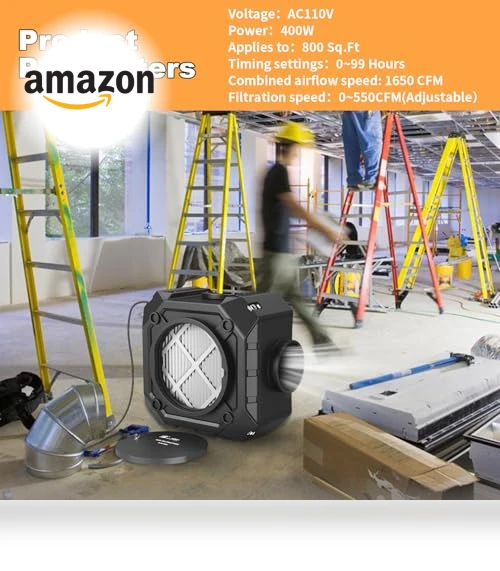 Air Scrubber with 3-Stage Filtration — HVAC Filtration, M-T
