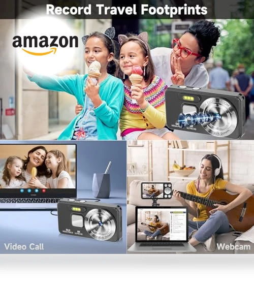 Autofocus 4K 64MP Point and Shoot Digital Camera — Compact Digital Cameras, MINIBEAR
