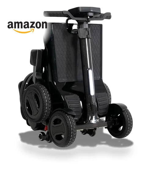 Carbon 4-Wheel Folding Travel Mobility Scooter — Mobility Scooters, Pride Mobility