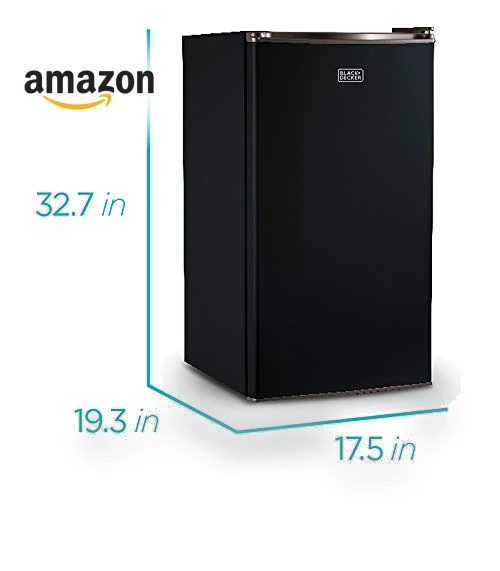 Compact Refrigerator Energy Star Single Door Mini Fridge with Freezer — Mini Fridges, BLACK+DECKER