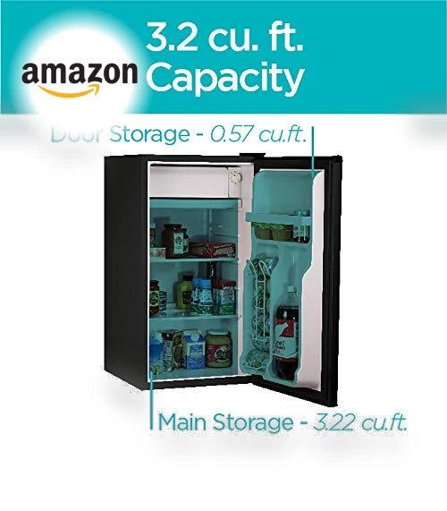 Compact Refrigerator Energy Star Single Door Mini Fridge with Freezer — Mini Fridges, BLACK+DECKER