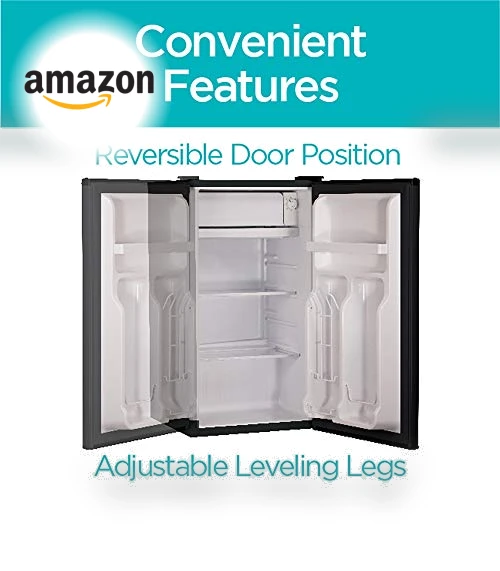 Compact Refrigerator Energy Star Single Door Mini Fridge with Freezer — Mini Fridges, BLACK+DECKER