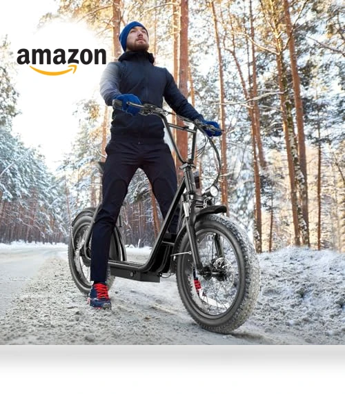 Foldable Electric Scooter with Seat — Push Scooters, Caroma