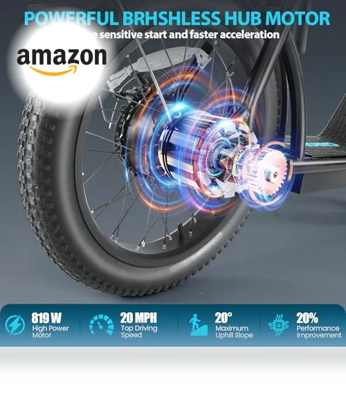 Foldable Electric Scooter with Seat — Push Scooters, Caroma