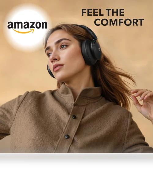 Hybrid Active Noise Cancelling Headphones — Over-Ear Headphones, Anker
