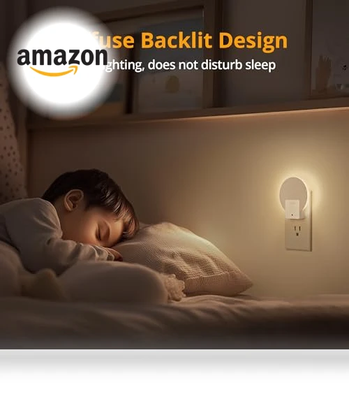 LED Backlit Night Light with Auto Dusk to Dawn Sensor — Night Lights, Lyridz