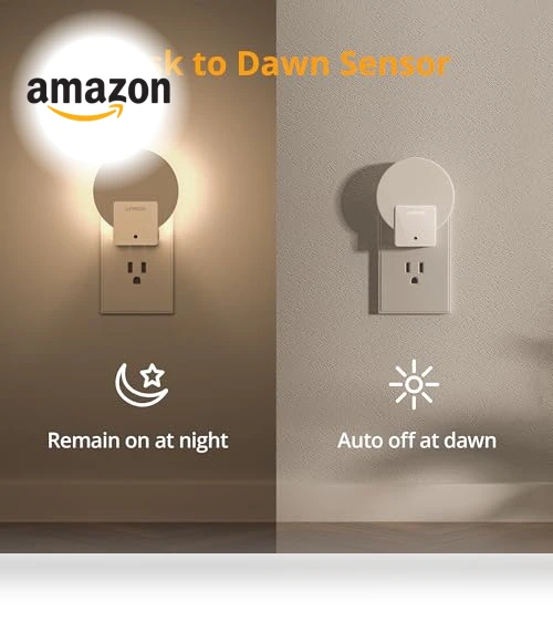 LED Backlit Night Light with Auto Dusk to Dawn Sensor — Night Lights, Lyridz