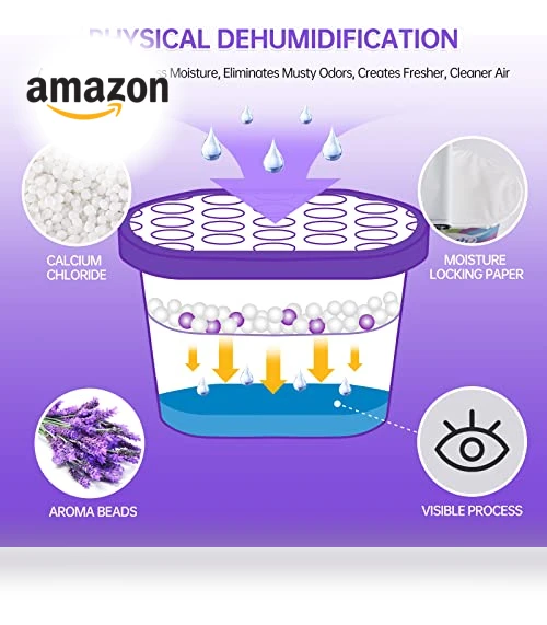 Moisture Absorbers With Lavender Scent — Air Moisture Control, NATRUTH